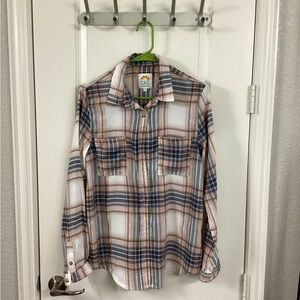 C&C California Plaid Shirt in Blue and Pink